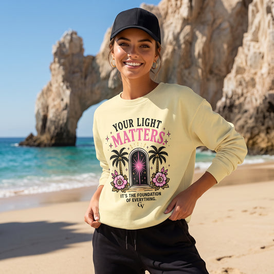 Your light Matters Vault cotton sweatshirt