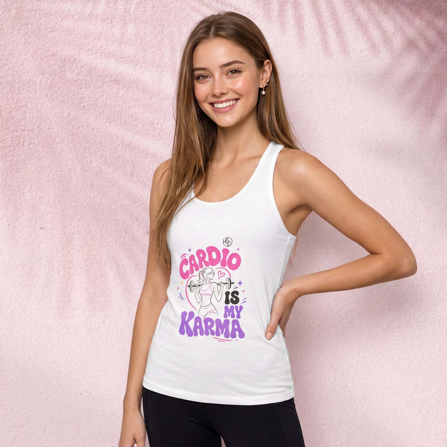 Cardio is my Karma Cut & Sew Tank Top