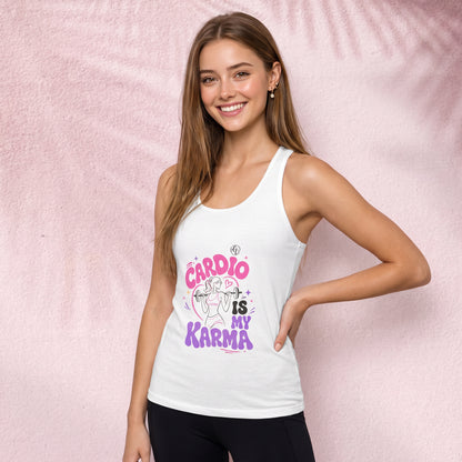 Cardio is my Karma Cut & Sew Tank Top