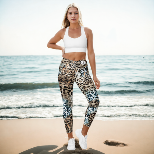 Tiger Skin Leggings Without Pockets