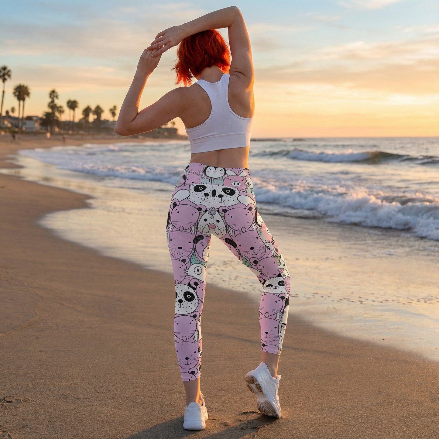 Beary Bear Leggings With Pockets