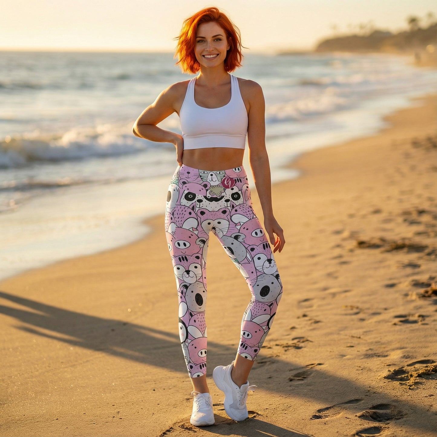 Beary Bear Leggings With Pockets