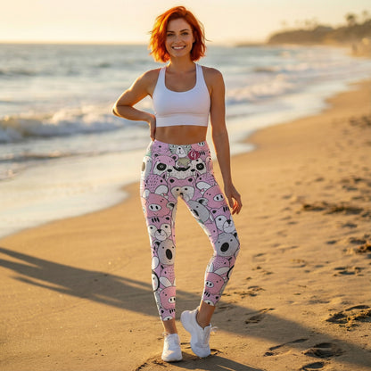 Beary Bear Leggings With Pockets