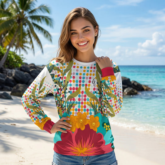 Floral Framed Sweatshirt