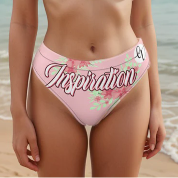 Inspiration high-waisted bikini bottom