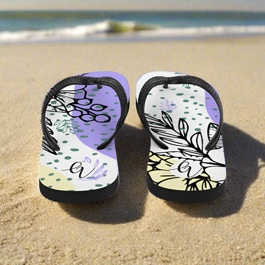 Violet periwinkle  Flip-Flops