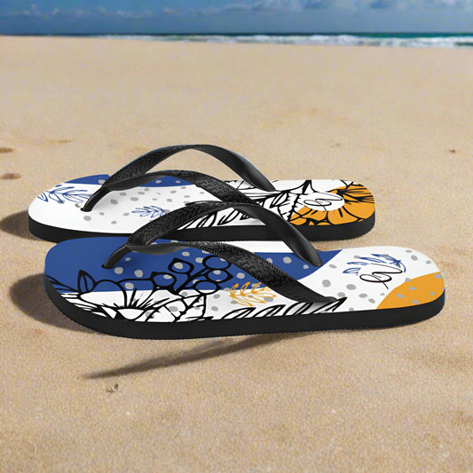Tropical foliage Flip-Flops