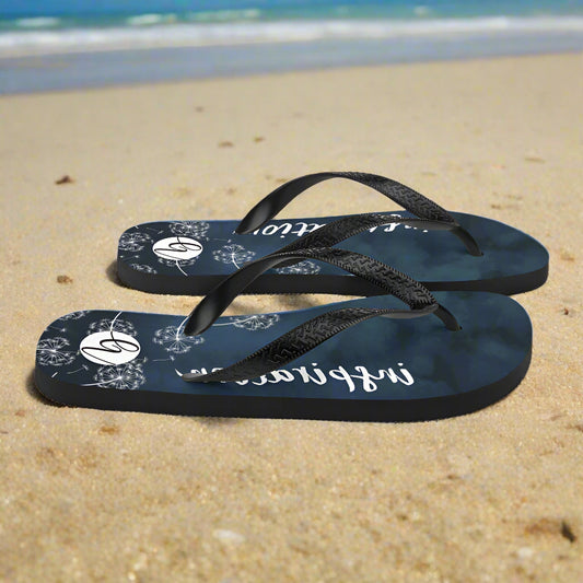 Blue reindeer Flip-Flops