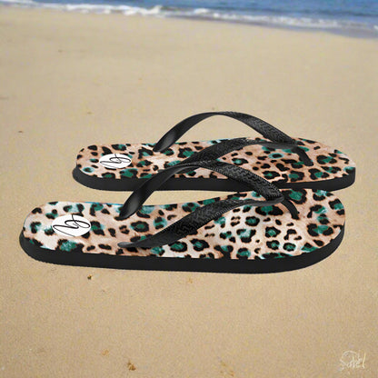 Jaguar Skin Flip-Flops