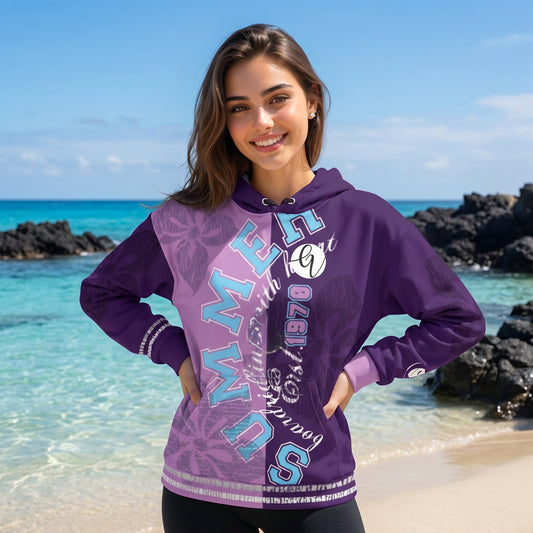 Purple Letters Hoodie