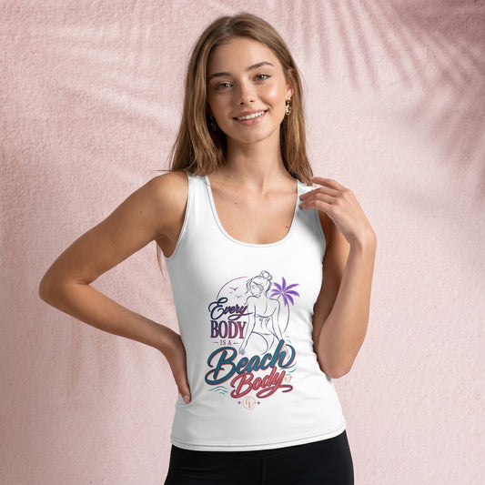 Everybody is a beach body Cut & Sew Tank Top