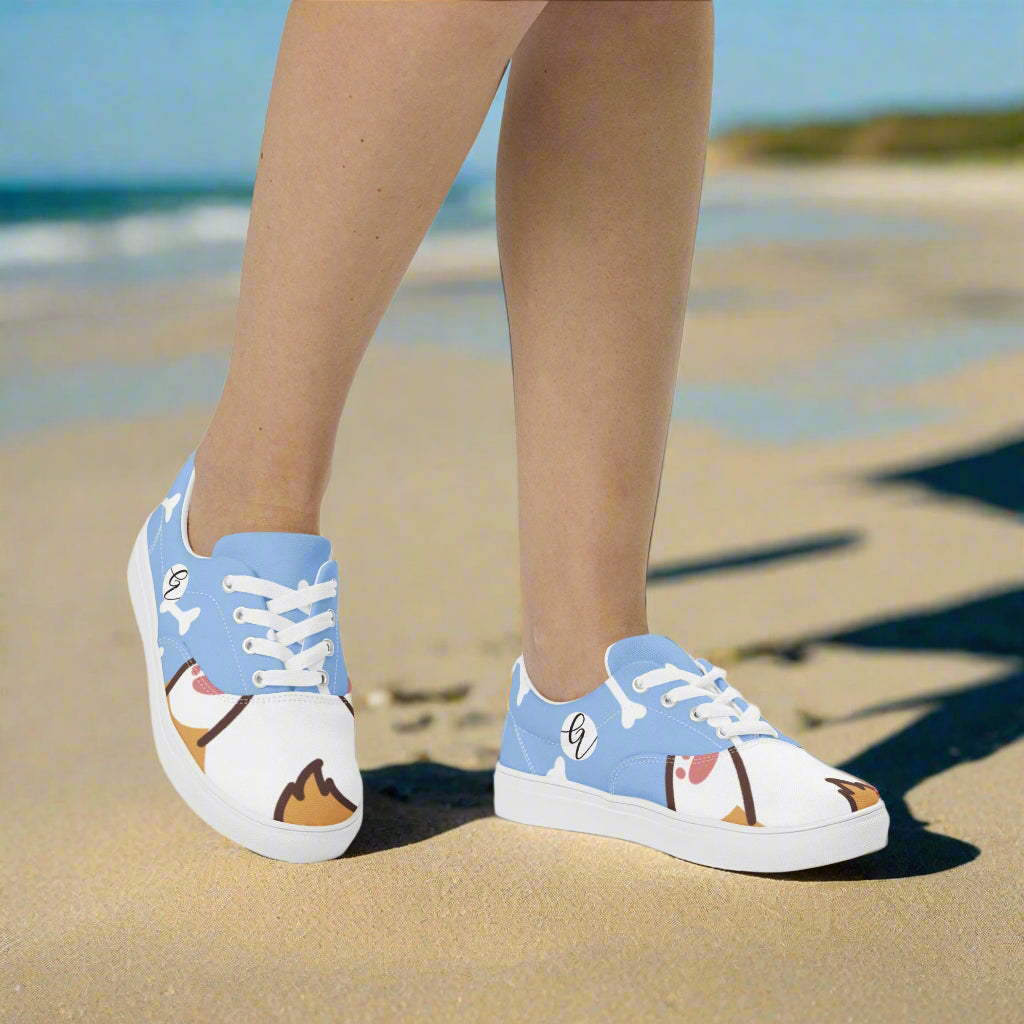 Bear Bones Lace-up Canvas Shoes