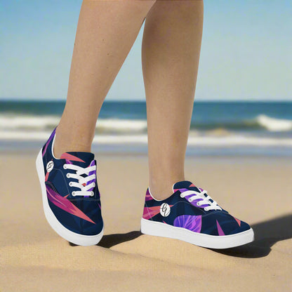 Jurassic Jungle Lace-up Canvas Shoes