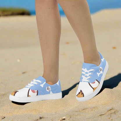 Bear Bones Lace-up Canvas Shoes