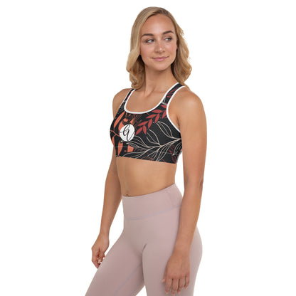 Palm leaves Padded Sports Bra