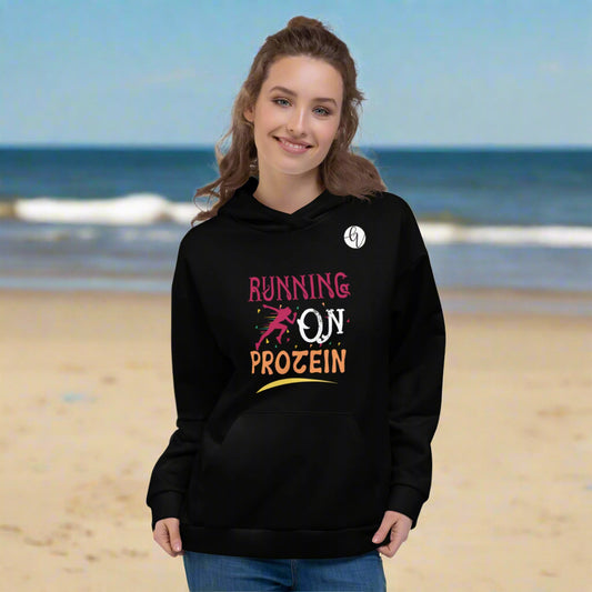 Running on protein Hoodie