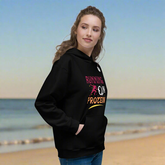 Running on protein Hoodie