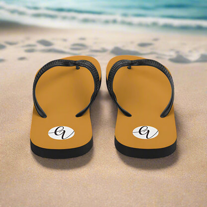 Mustard colored Flip-Flops