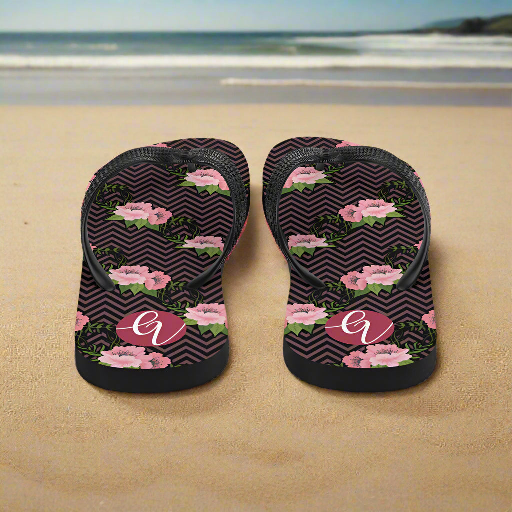 Pink rose apparel Flip-Flops