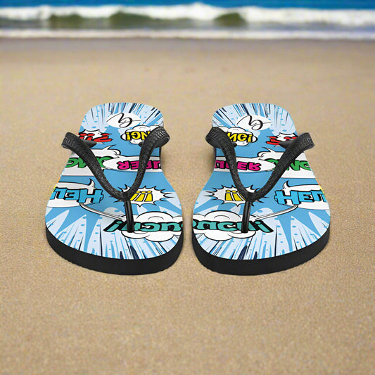 Cool Blue Flip-Flops