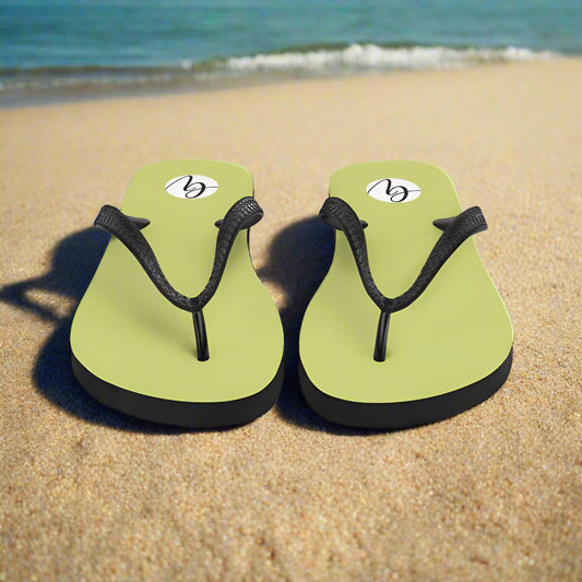 Green Colored Flip-Flops