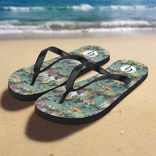 Poplin Multicolor Flip-Flops