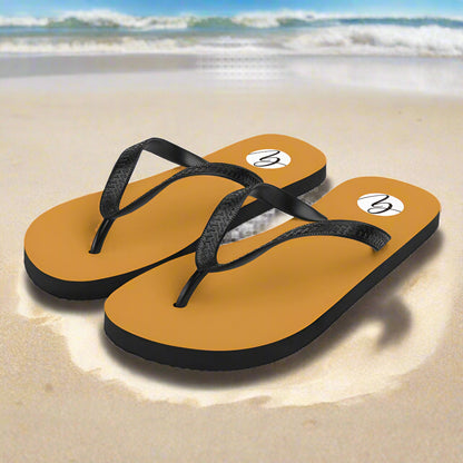 Mustard colored Flip-Flops