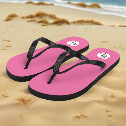pink colored Flip-Flops