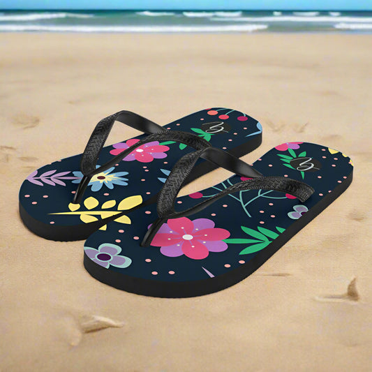 Colorful ditsy Flip-Flops