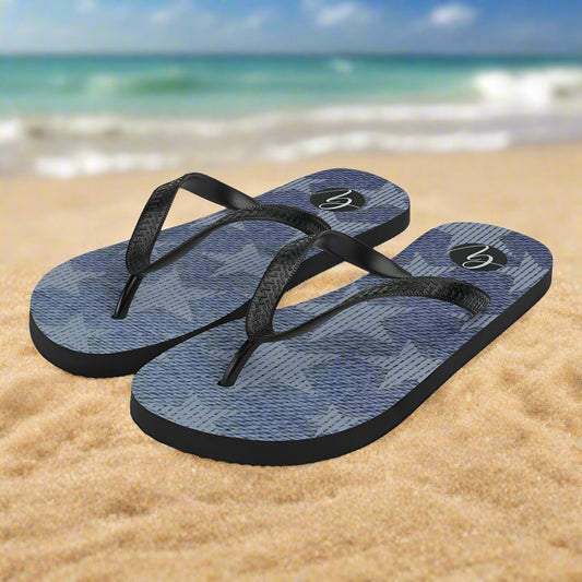 Grey star Flip-Flops