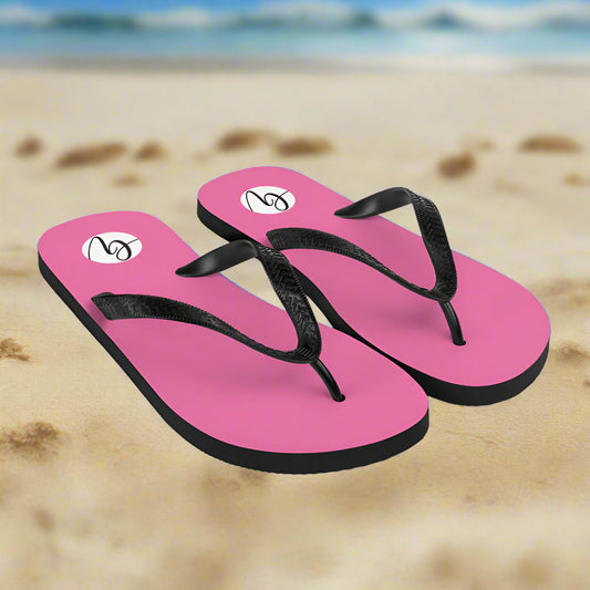 pink colored Flip-Flops