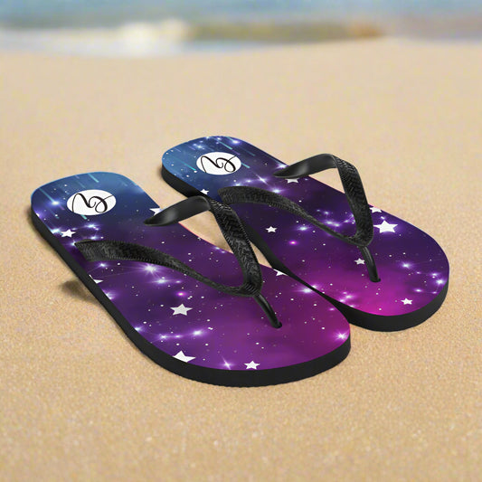 Galaxy Stars Flip-Flops