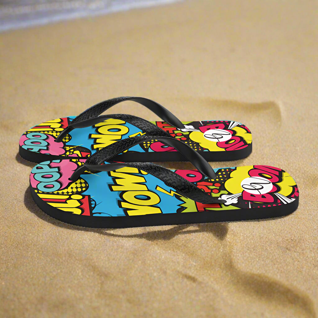 Cool Comic Flip-Flops
