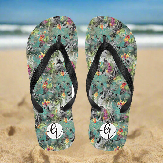 Poplin Multicolor Flip-Flops