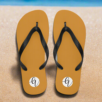 Mustard colored Flip-Flops