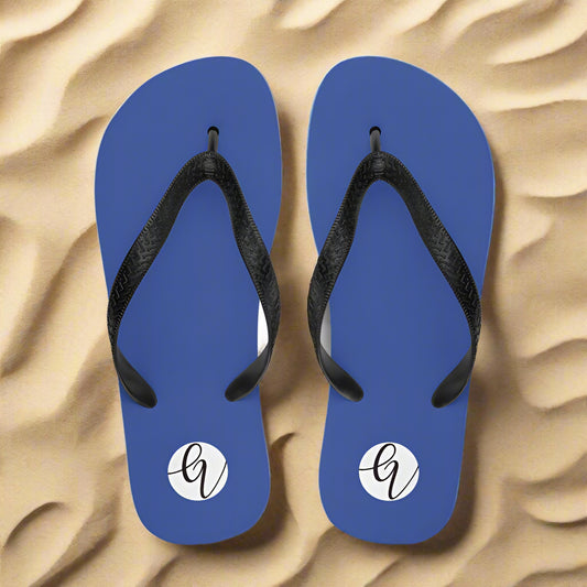 blue colored Flip-Flops