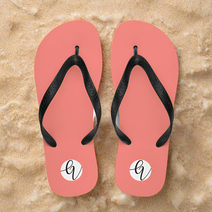 Peach colored Flip-Flops
