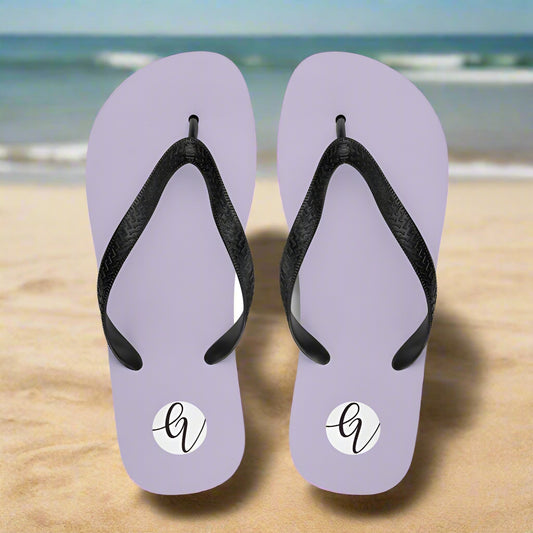 Violet Colored Flip-Flops