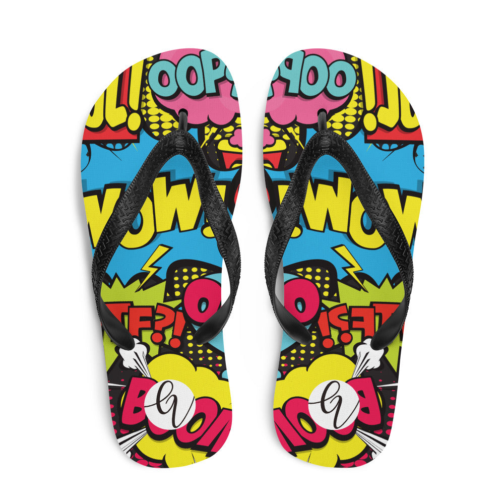 Cool Comic Flip-Flops