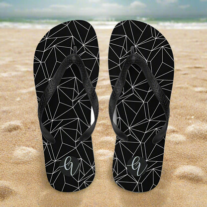 Black and white abstract Flip-Flops