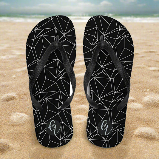 Black and white abstract Flip-Flops
