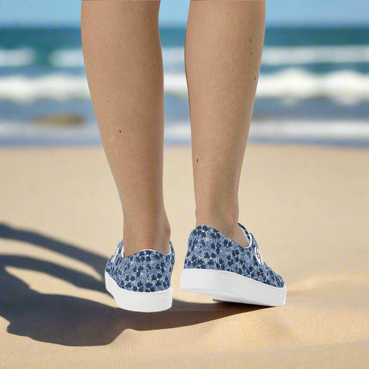 Bullet Printed Lace-up Canvas Shoes