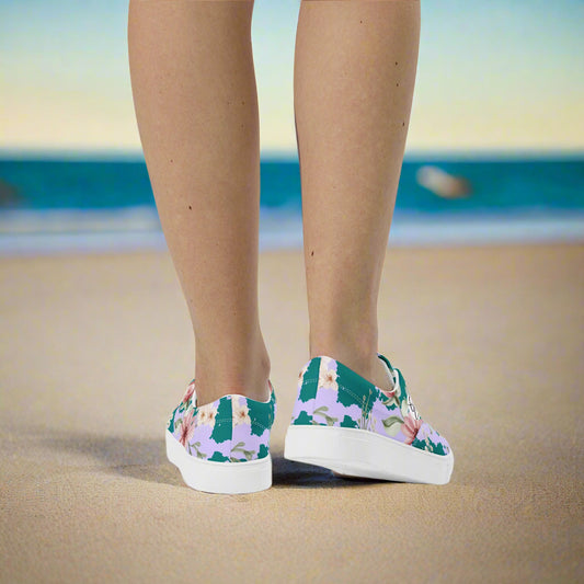 Flowers Forest Floral Lace-up Canvas Shoes