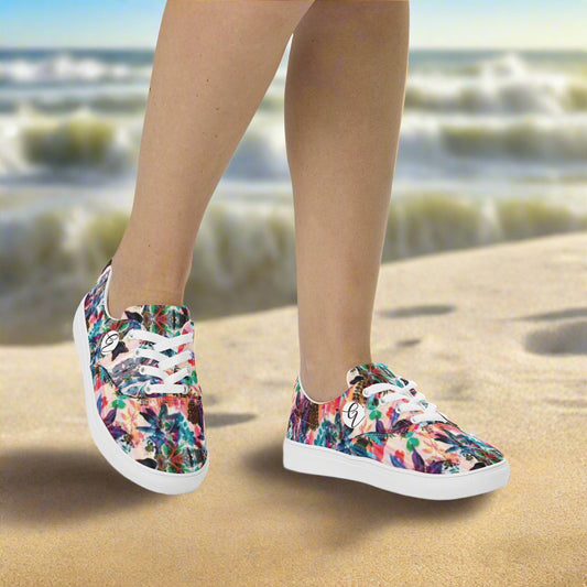 Multi Colored Lace-up Canvas Shoes