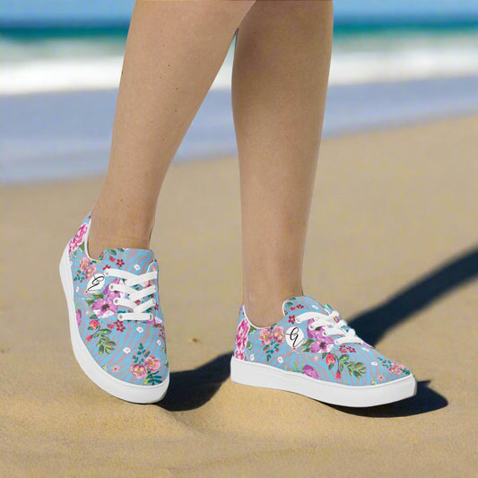 Rose And Hubble Lace-up Canvas Shoes