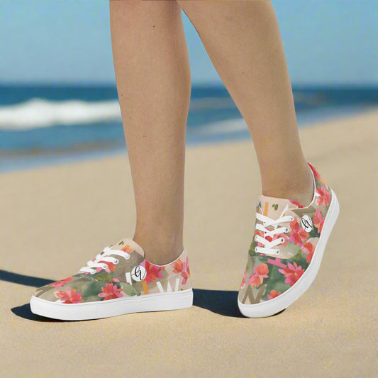 In The Wild lace-up Canvas Shoes